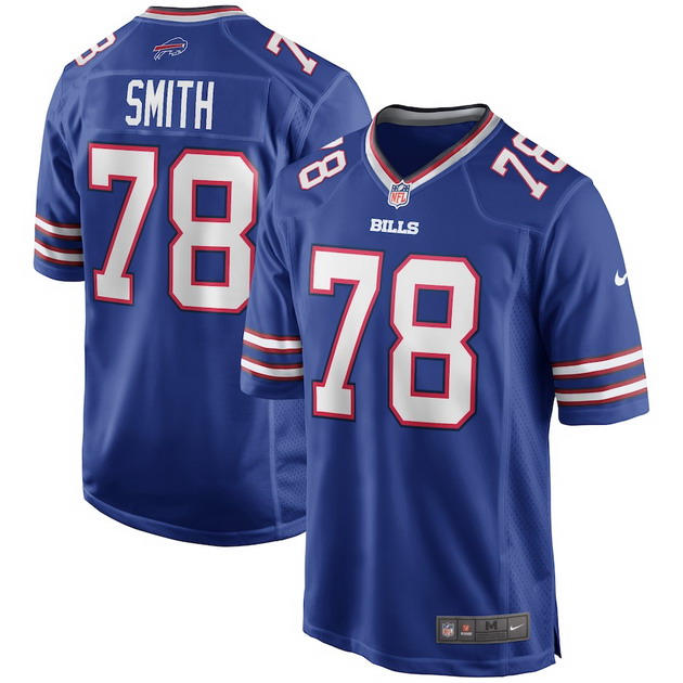 mens nike bruce smith royal buffalo bills game retired player jersey